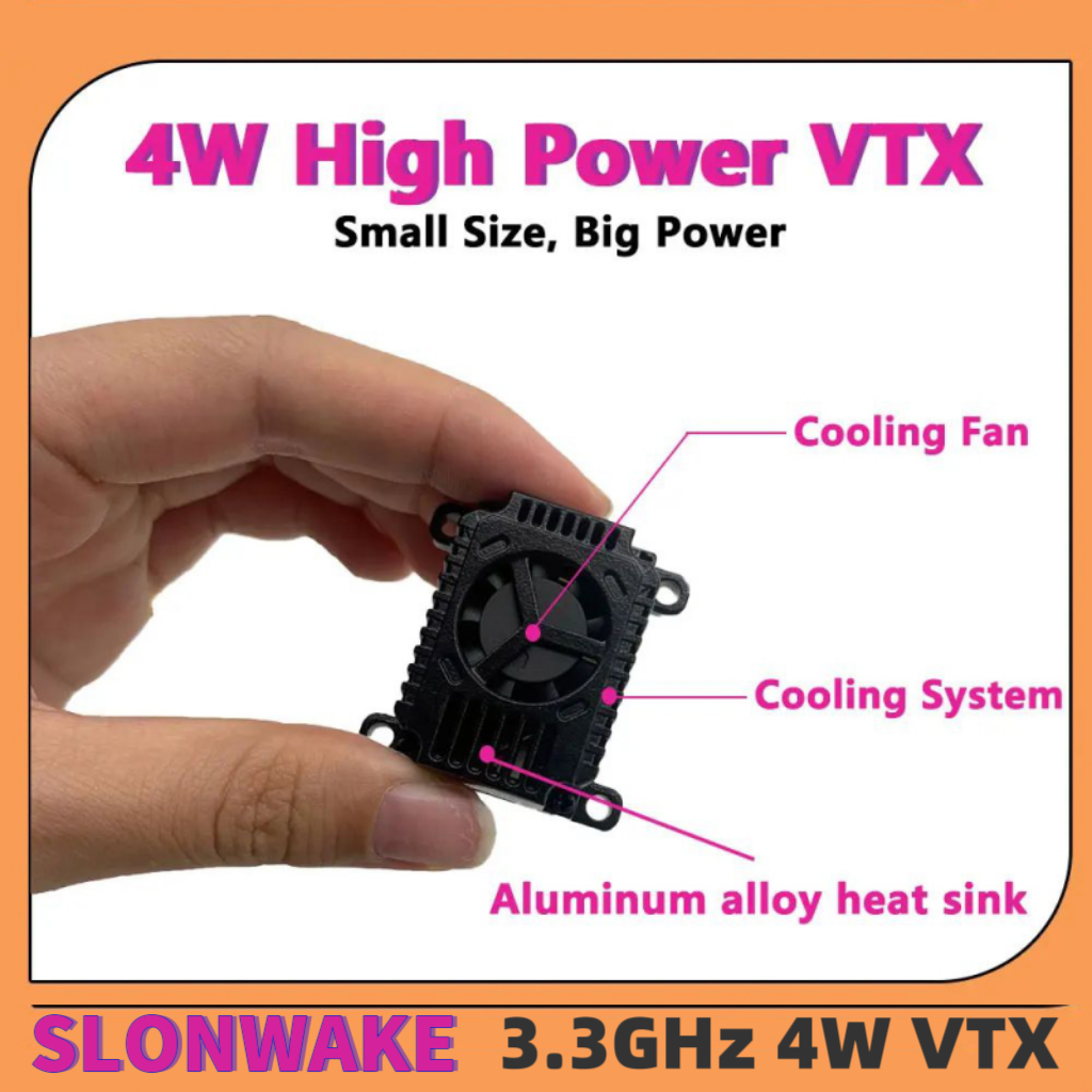 SLONWAKE FPV 3.3G 16CH 4000mW  – Fpv Drone Receiver recenzja i cena