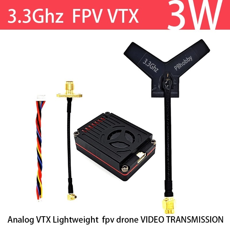 3.3GHz FPV VTX/VRX  3W Analog  – Fpv Drone Vtx recenzja i cena