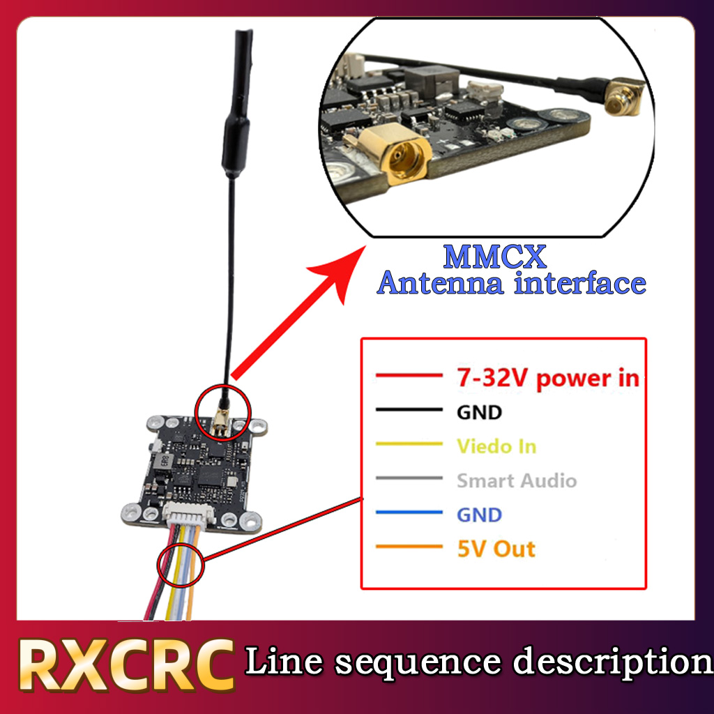 RXCRC 5.8G Module 48CH 1.6W VT – Fpv Drone Frame recenzja i cena
