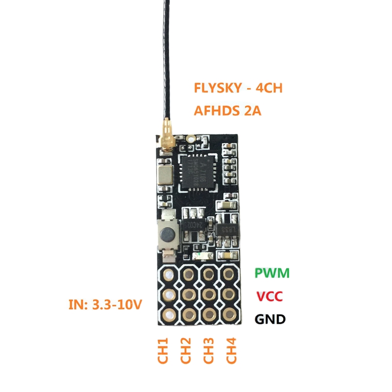 Flysky FS2A Mini Receiver 4CH  – Fpv Drone Battery recenzja i cena