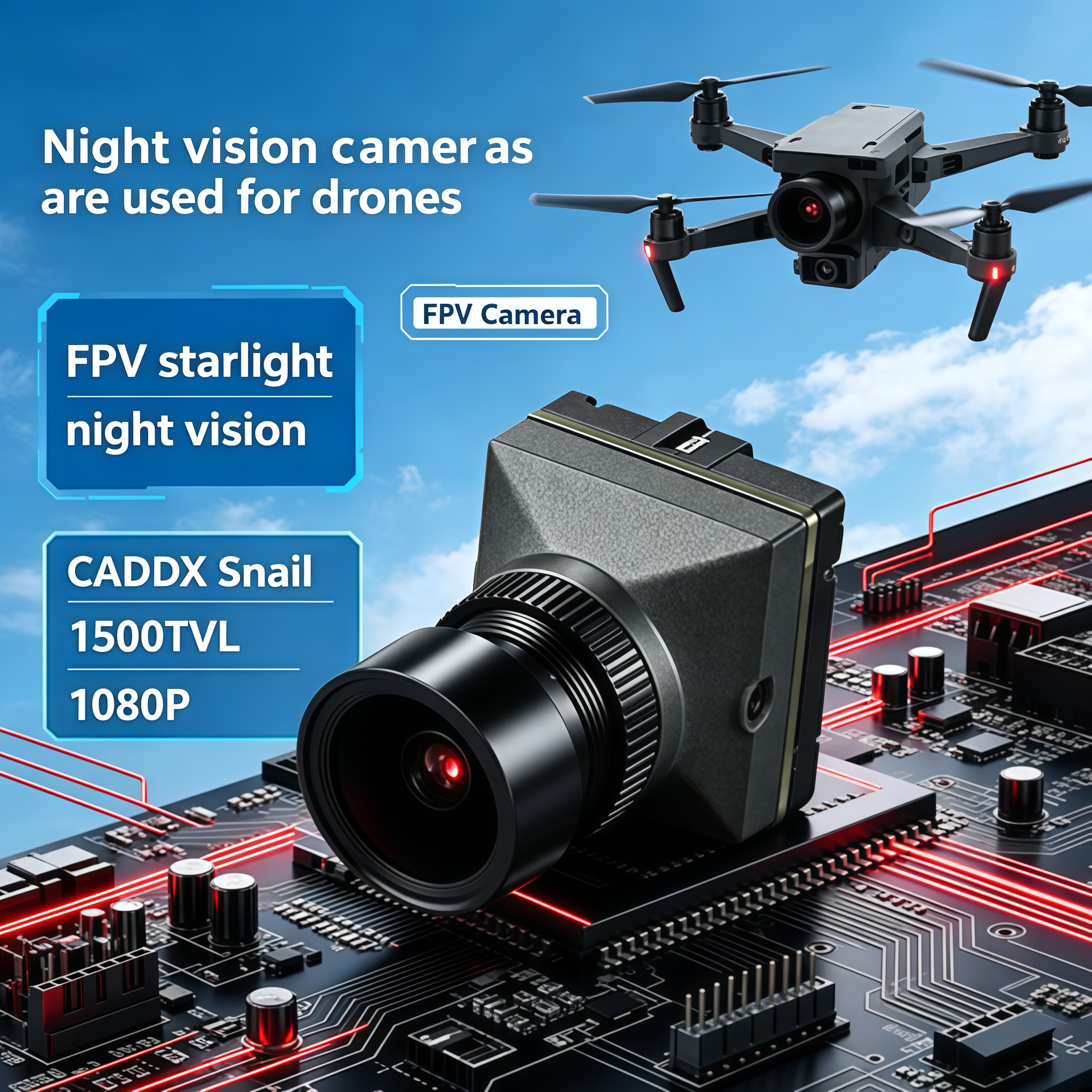 1500TVL HD CADDX Snail FPV Cam – Fpv Drone Camera recenzja i cena