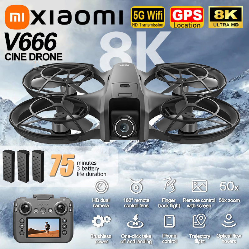 Xiaomi V666 Drone 8K Aerial HD – Fpv Drone Charger recenzja i cena
