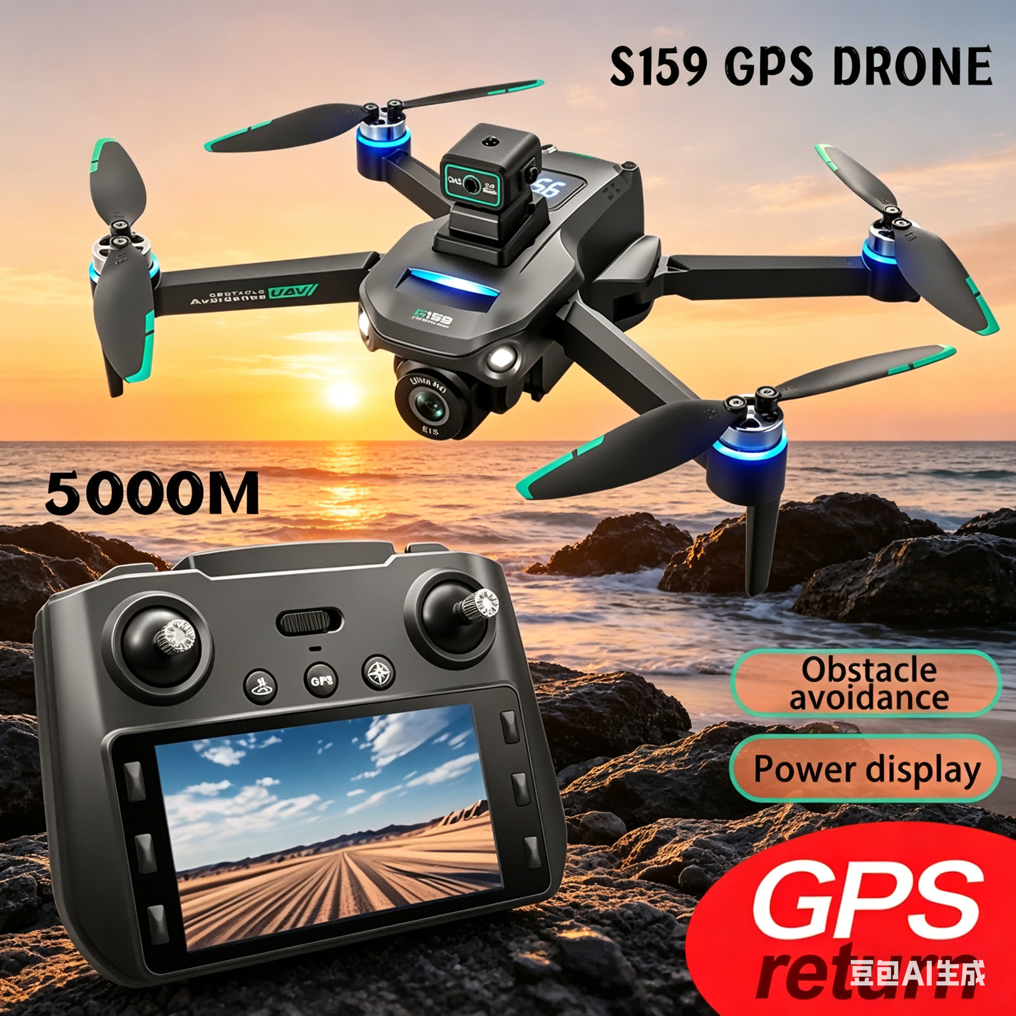 S159 GPS Drone 4K Profesional  – Fpv Drone Charger recenzja i cena